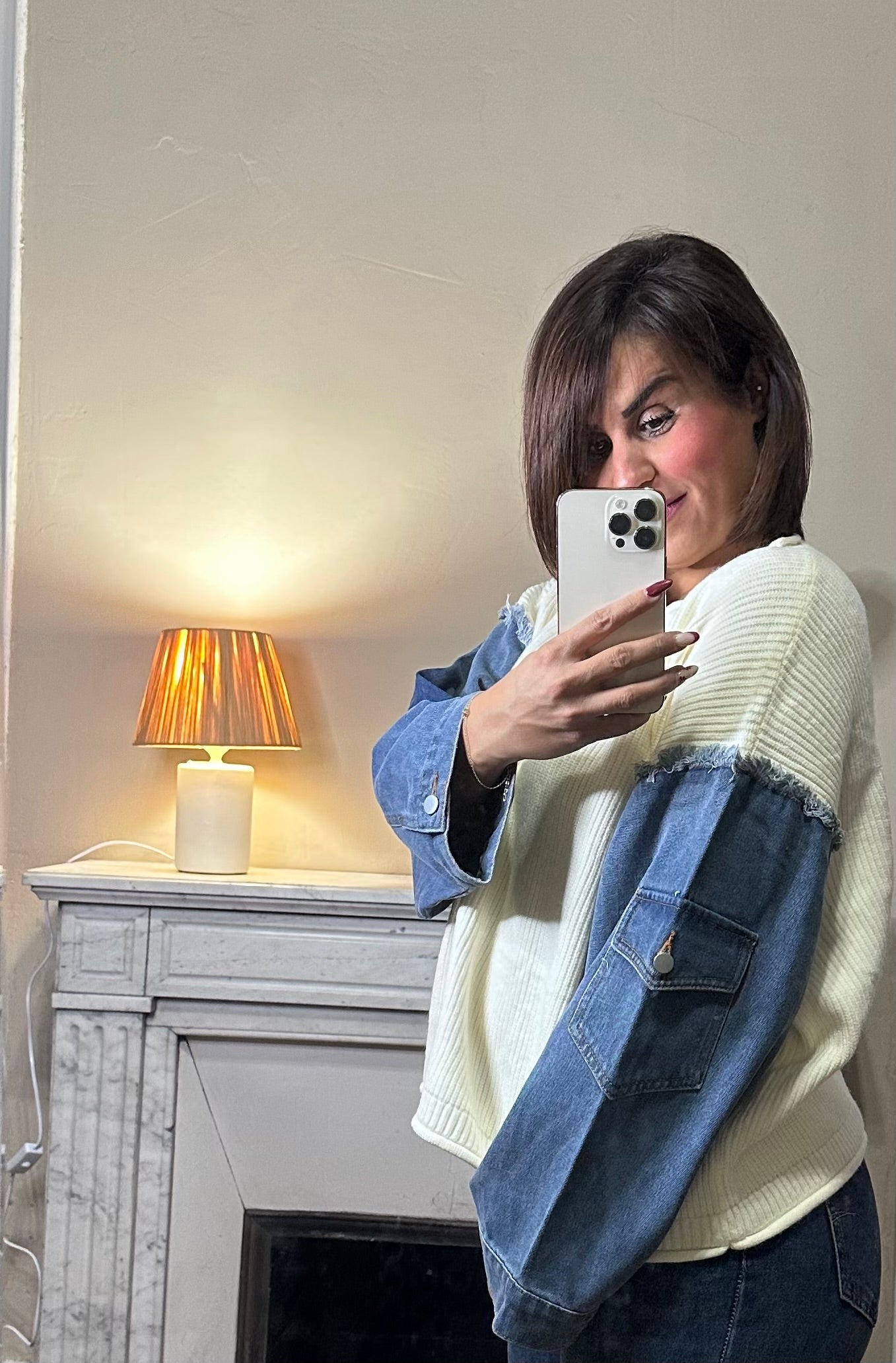 Pull bi-matière