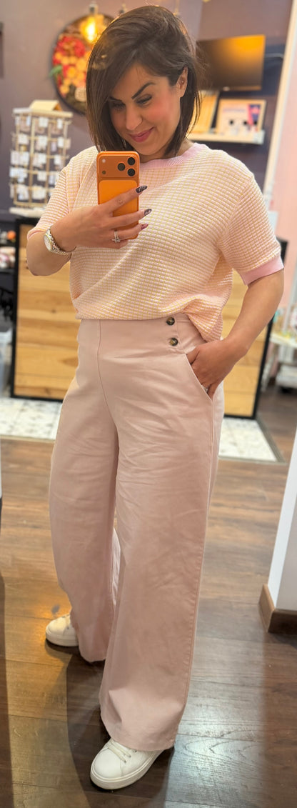 Chino taille haute (plusieurs coloris)