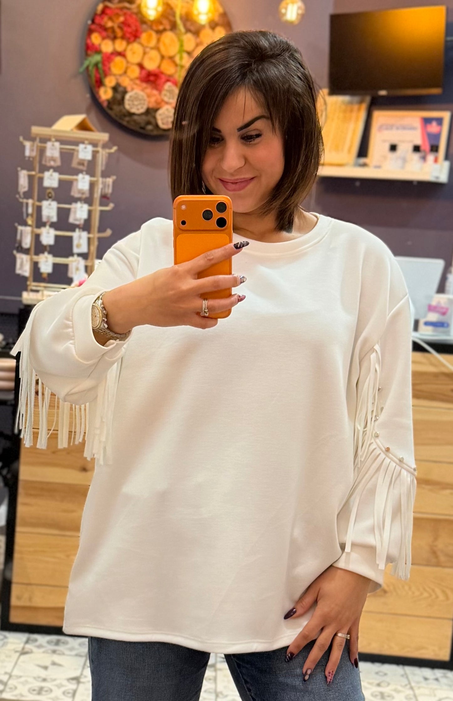 Sweat franges (plusieurs coloris)