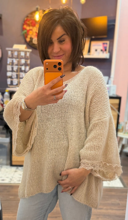 Pull dentelle
