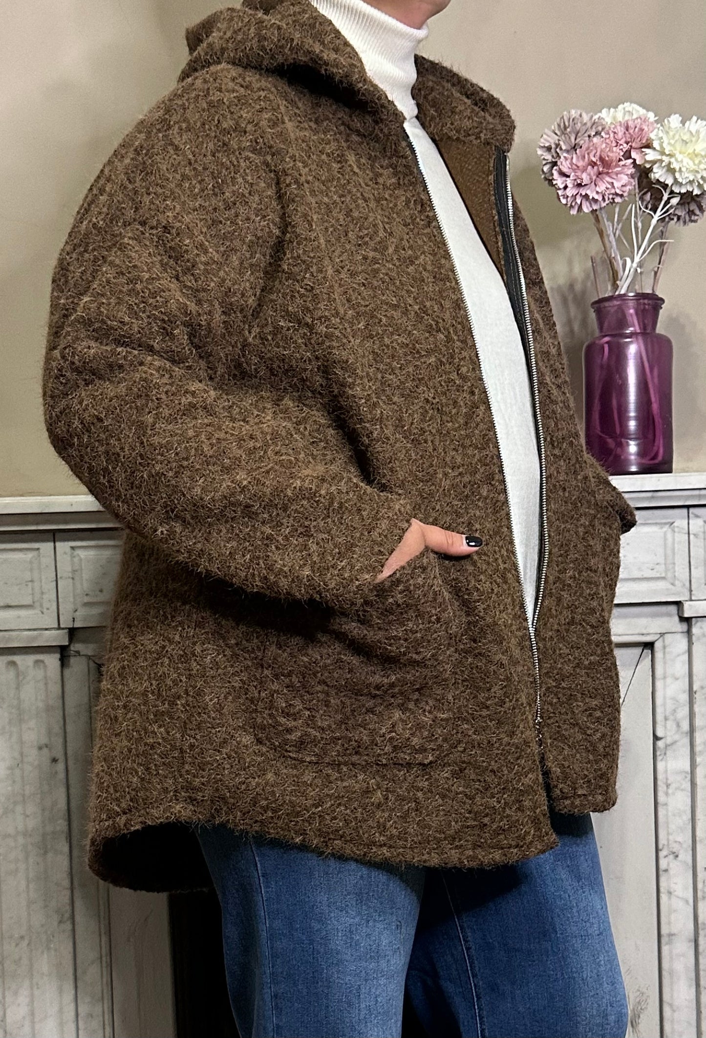 Manteau laine bouillie